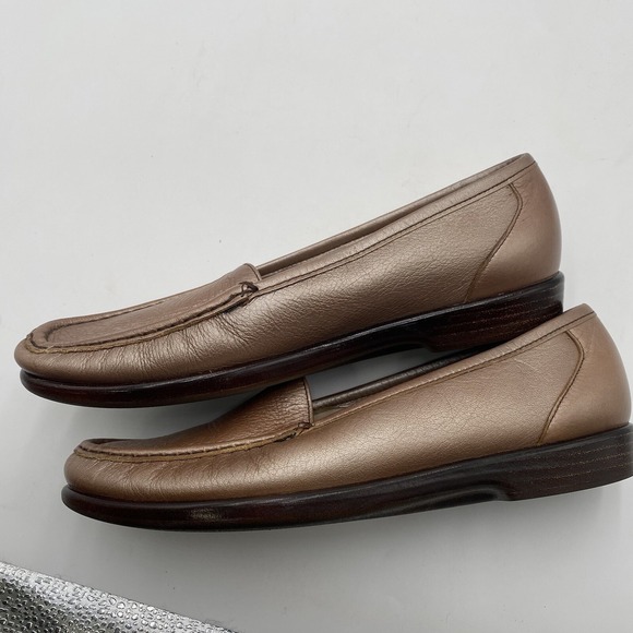SAS Simplify Womens Bronze Metallic Comfort Orthotic Loafer Shoes TriPad 8.5 N - Picture 5 of 12